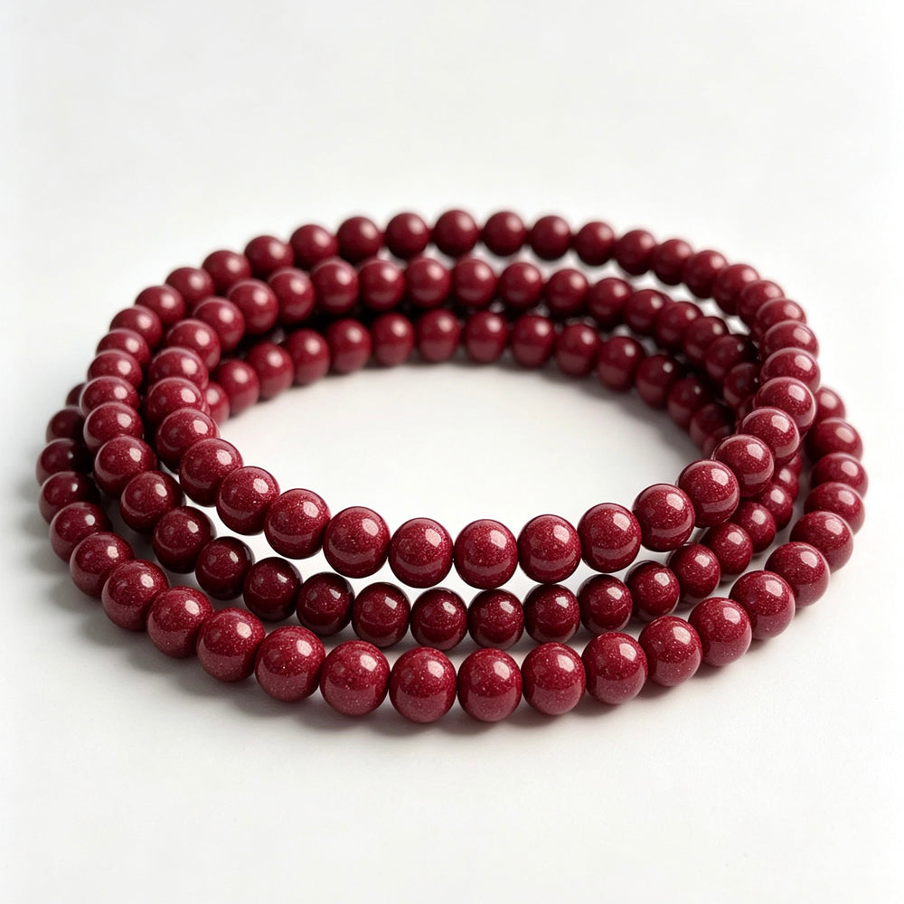 歸一-The Infinity | Multi-Wrap Natural Cinnabar Mala Bracelet