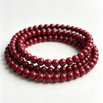 歸一-The Infinity | Multi-Wrap Natural Cinnabar Mala Bracelet thumb