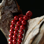 歸一-The Infinity | Multi-Wrap Natural Cinnabar Mala Bracelet thumb